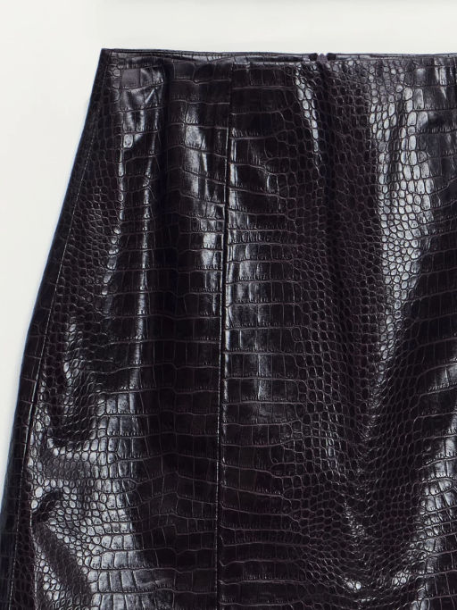 Юбка мини из искусственной кожи / Zarina