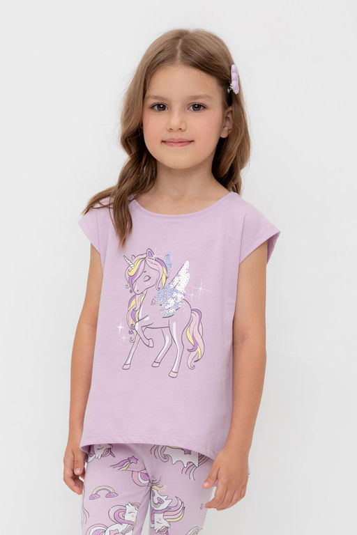 Crockid _ КР 302319-1/ледяная орхидея к539 фуфайка (футболка) для дев  фото 3