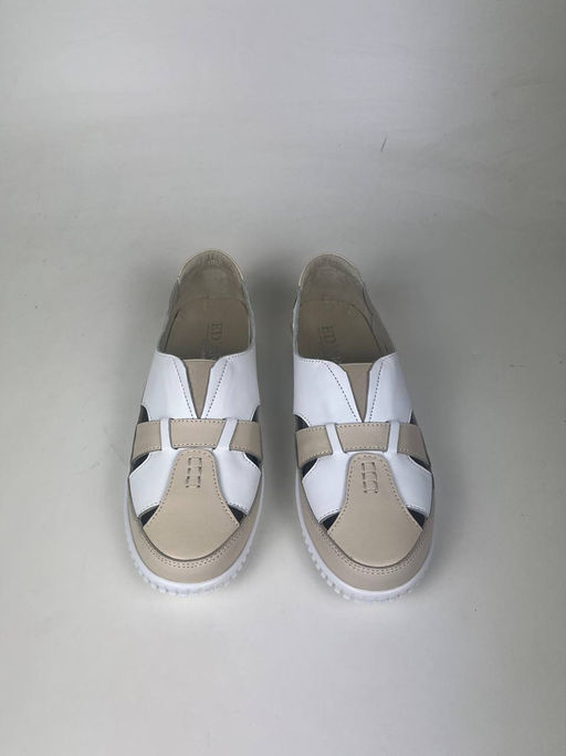 Слипоны EDART 116.8000 w. белый-бежевый R - Ed'art фото 2