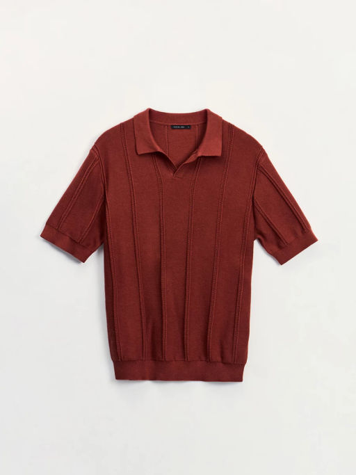 Джемпер поло фактурной вязки ZR2605043306-21 / Zarina