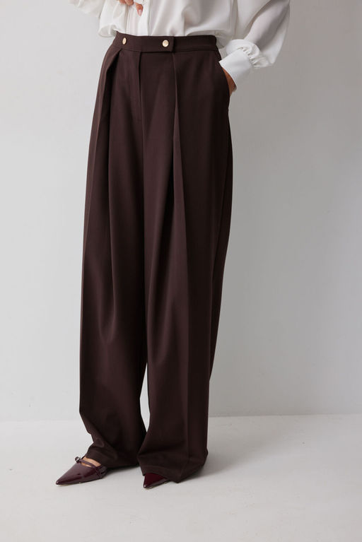 Брюки LYUSHe 4214 коричневый  фото 2