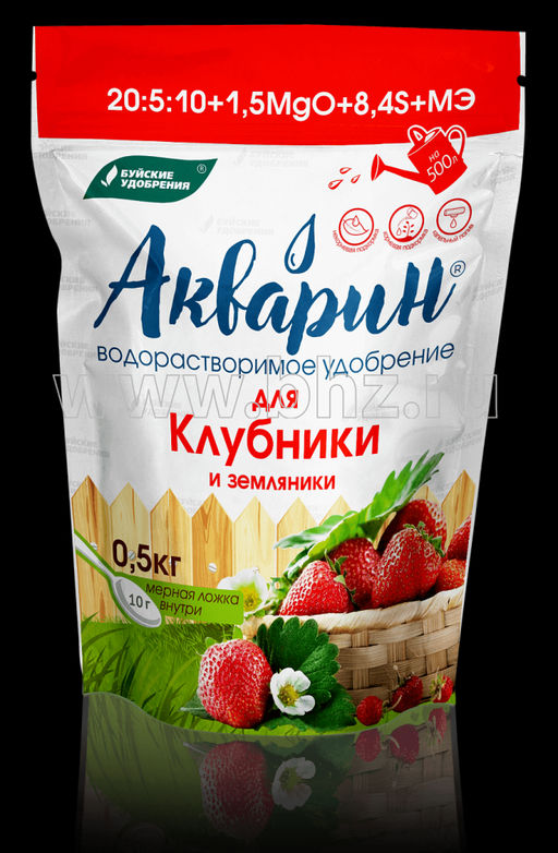 АКВАРИН для Клубники и Земляники 0,5кг (1/12шт) БХЗ