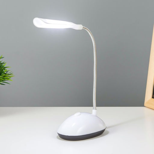 Настольная лампа «Световой луч» LED от батареек белый 5×8.5×20 см RISALUX