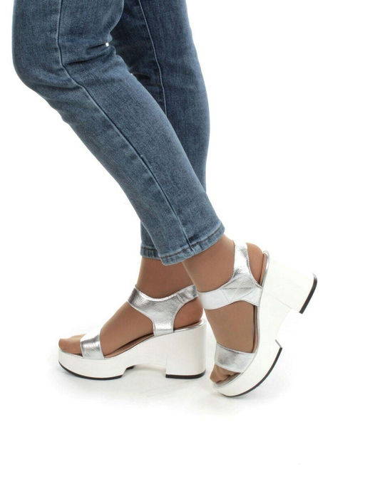 08-QL6989-1B WHITE Босоножки женские (натуральная кожа) - Фабричный китай фото 4