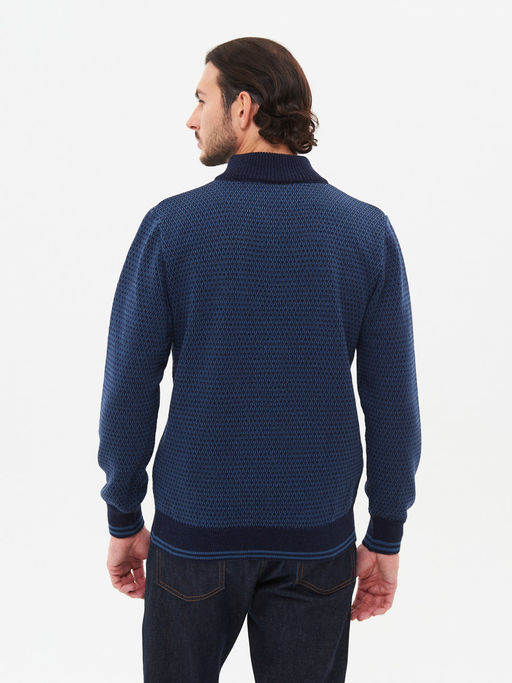 Джемпер короткая молния 22484 морской