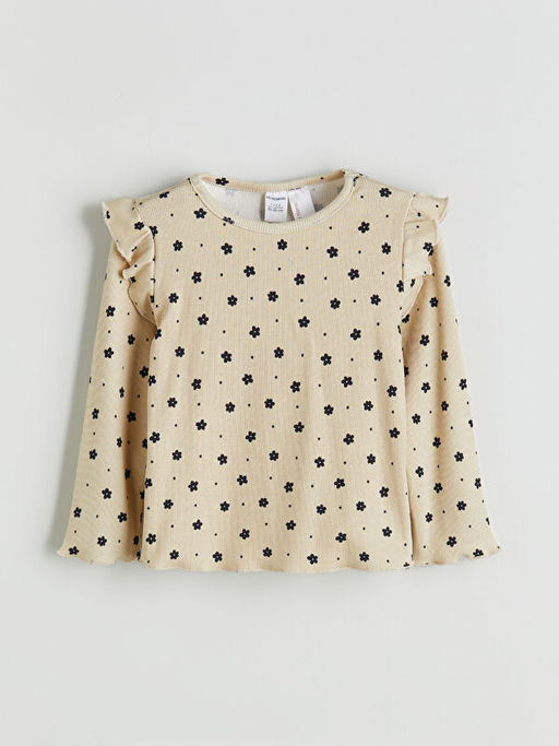 ?i?ekli K?z ?ocuk Bluz ve Tayt