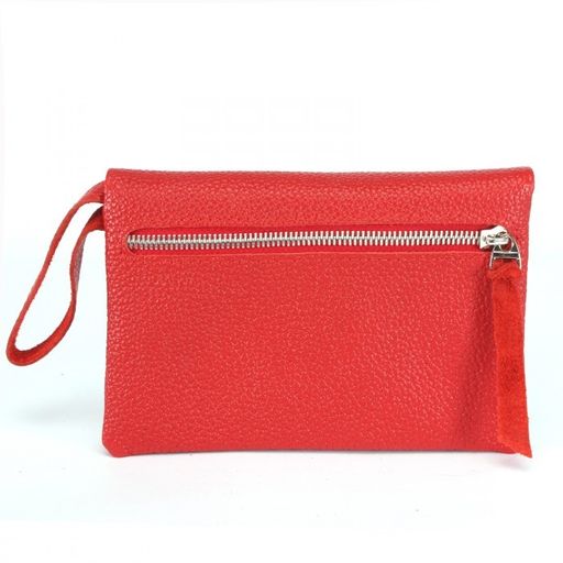 Портмоне женское Croco-ПР-801 натуральная кожа 2 отд, 12 карм, рем-петля, алый флотер (128) 229121 фото 2