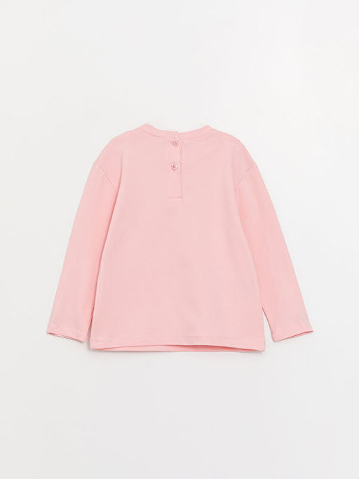 Bisiklet Yaka Uzun Kollu K?z Bebek Ti??rt 2li - Waikiki фото 3