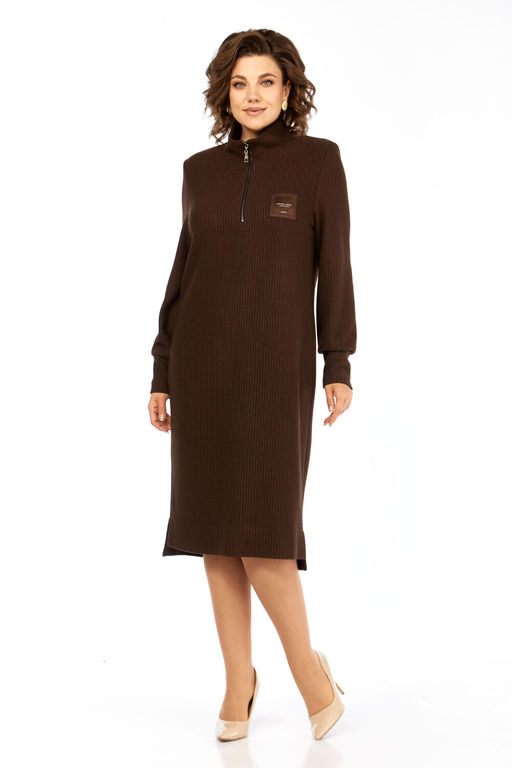 Платье Элль стиль 2440 шоколад  фото 2