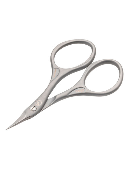 Frau Finger Ножницы маникюрные для ногтей изогнутые / Premium PS 22, матовые, ручная заточка, 9,2 см