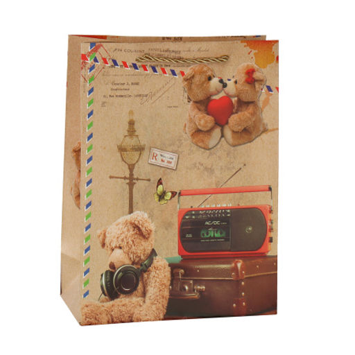 Цена за 12 шт. Пакет подарочный 18x24x8,5 / 24817S /уп 12/720/ - Галеонтрейд фото 4