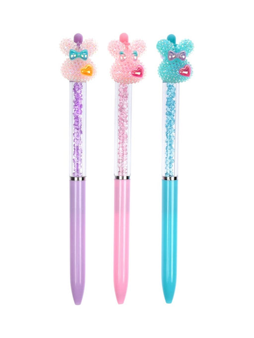 Ручка-прикол «Зайчик блеск», шариковая, поворотная, МИКС