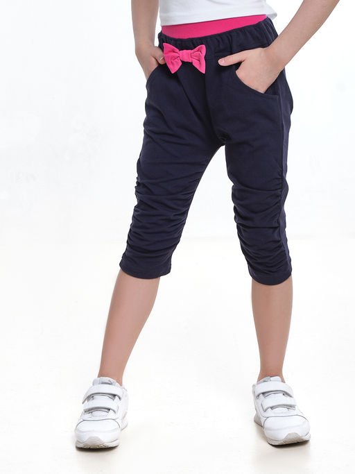 Бриджи с бантиком UD 1788 розовый - Mini maxi фото 4