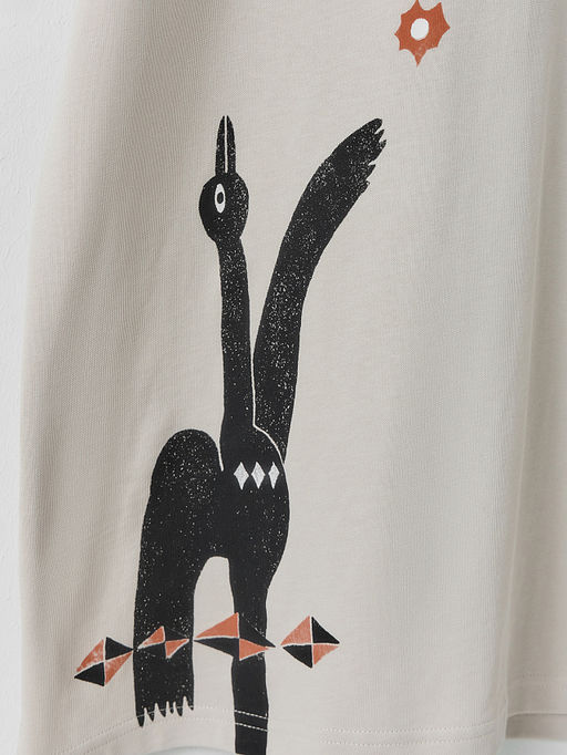 Футболка прямая мужская серая с принтом на спине - Mark formelle фото 9