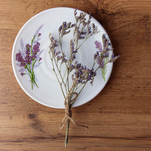 Блюдце / GB220/GD55-6A (7131-2) / Букет лаванды - ГалеонТрейд фото 3