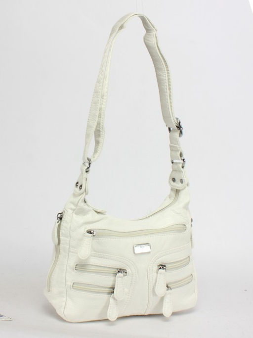 Сумка женская искусственная кожа Guecca-RY 018, 1отд+карм/пер, плечевой ремень, белый SALE 245435 - Adelia фото 5