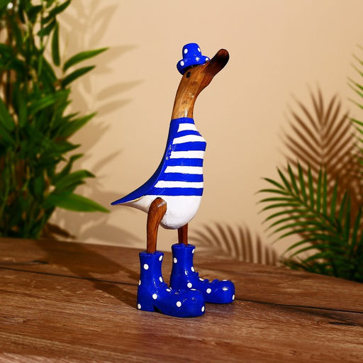 Сувенир «Утка в синем», 29 см, дерево