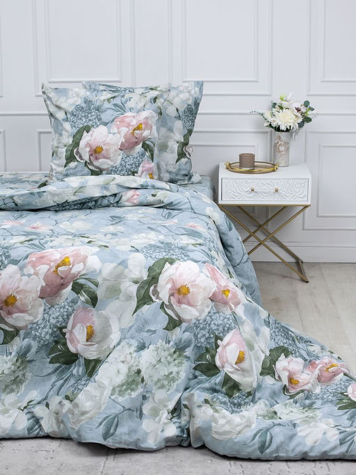 Простыня на резинке 160*200 см, перкаль, борт 25 см (Нигури) - Ивановотекстиль фото 10