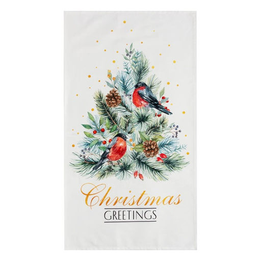 Полотенце Этель Сhristmas bells 40x73 см, 100%хл, саржа 190 г/м2  фото 2