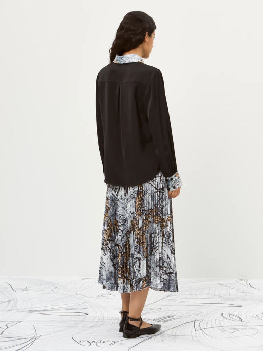 Блузка женская 12521-33087 black/gold