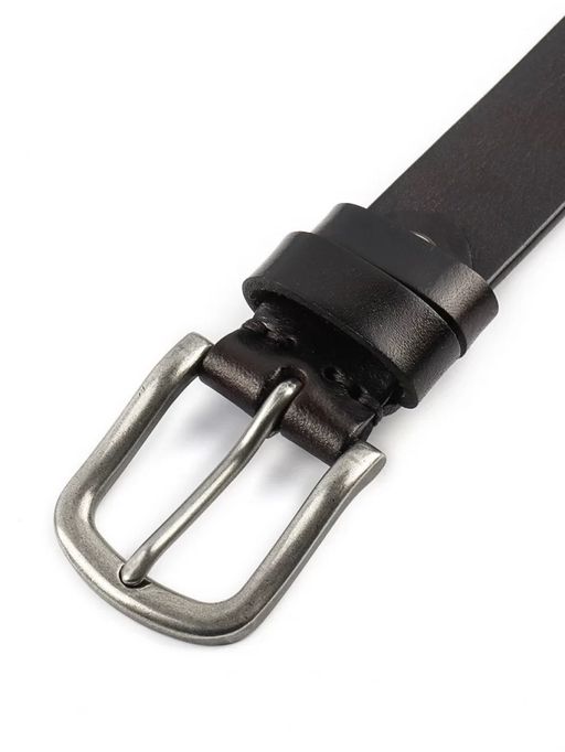 Мужской кожаный ремень Dierhoff ДРК 3052/1-30 Коричневый - Sergio valentini фото 3