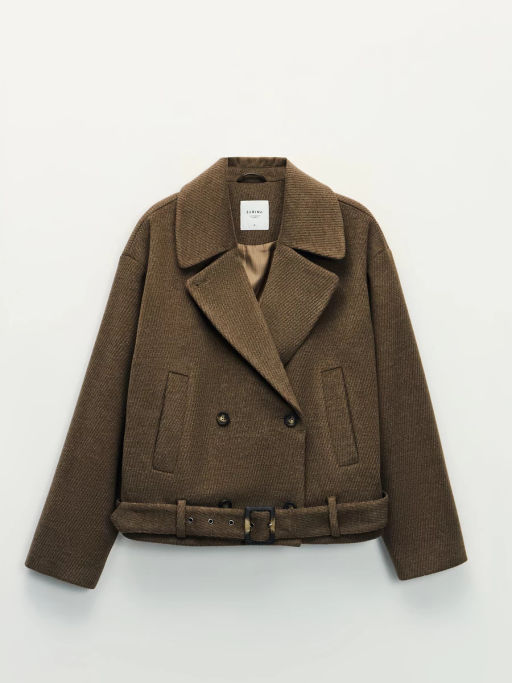 Полупальто с ремнем / Zarina  фото 2