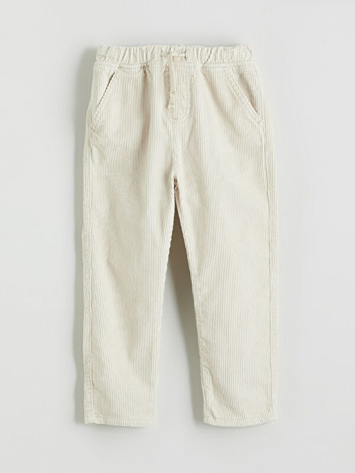Beli Lastikli Erkek ?ocuk Kadife Pantolon