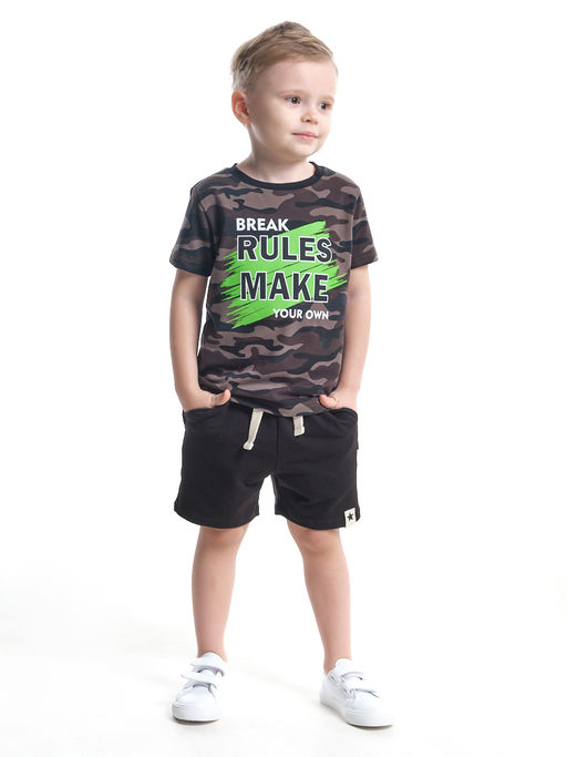 Комплект с шортами UD 7852/22-9846 камуфляж/черный - Mini maxi фото 6