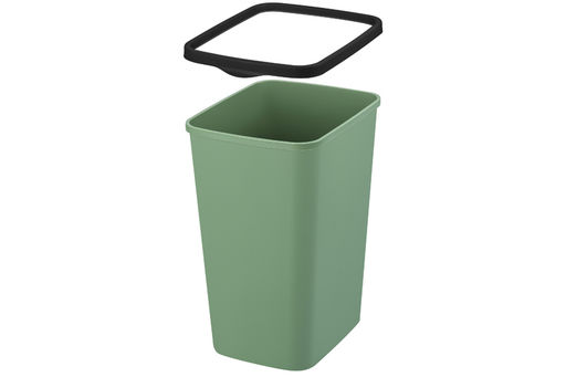 Ведро для мусора с фиксатором 33 л 36*28*45,5 см Тандем зеленый/черный (843345) - Elan gallery фото 8