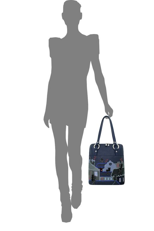 Сумка с аппликацией ДС-226-245 синий - Protege фото 4