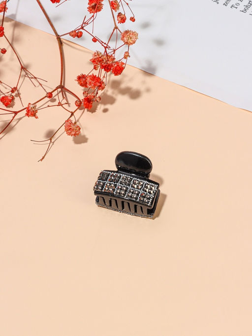 Цена за 12 шт. Крабик для волос «Пересвет», квадратики, 2.5 см, МИКС