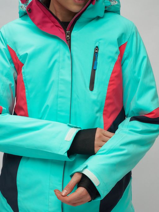 Горнолыжный костюм женский бирюзового цвета 02201Br - Chunmai фото 15