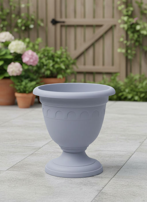 Вазон высокий Колывань 8.1л д30см серый С136СЕР