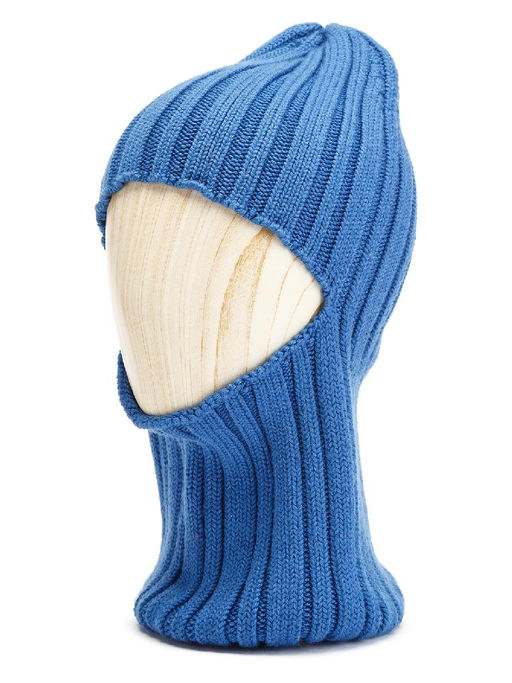 Шапка жен. шерсть+акр LB-N88046 blue