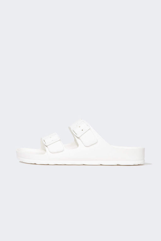 Мужские тапочки Eva на плоской подошве с двойной полосой - Defacto фото 2