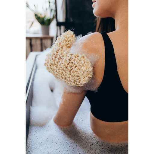 Мочалка банная «Варежка», сизаль