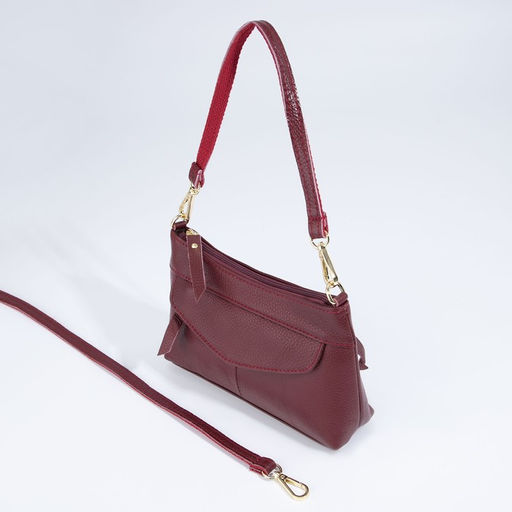 Сумка кросс-боди на молнии, цвет бордовый - Simaland фото 3