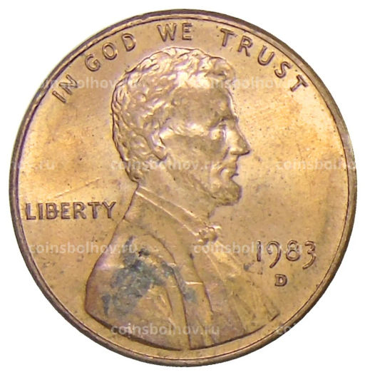 1 цент 1983 года D США