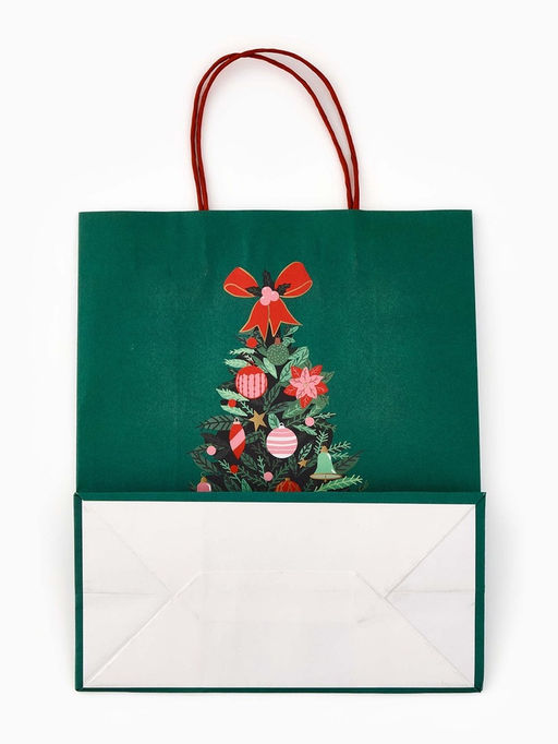 Набор подарочных пакетов «Новогодние ёлочки», 3 шт., 25×4×30.5 см, 30×40×11.5 см, 18×23×10 см