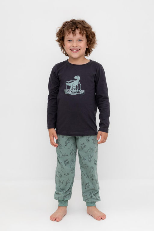 Crockid _ К 1606/графит,дино друзья пижама дет  фото 5