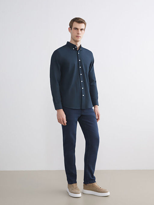 Regular Fit Uzun Kollu Arm?rl? Erkek G?mlek