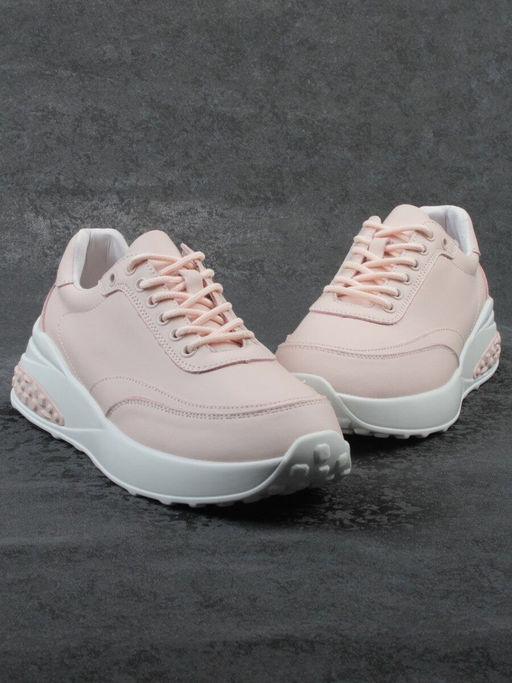 03-YH262-2 PINK Кроссовки женские (натуральная кожа) - Фабричный китай фото 13