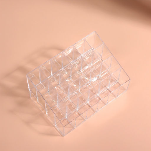 Органайзер для хранения косметики, 24 секции, 14.5×9.5×7.5 см, прозрачный