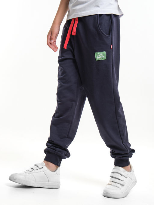 Брюки для мальчика штаны спортивные 22-7510 синий - Mini maxi фото 3