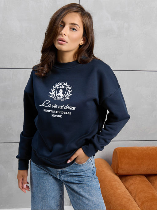 Свитшот Герб Синий Женский - София фото 7