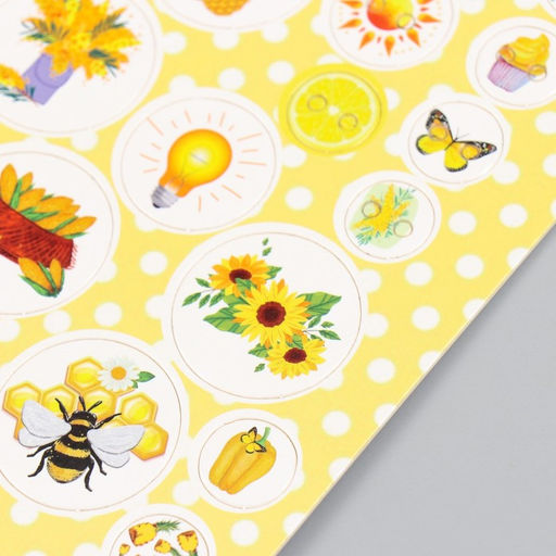 Цена за 5 шт. Декор для творчества картон Фишки и пуговки. Жёлтый, 24 шт., 13?16.5 см