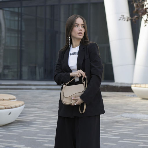 Сумка из искусственной кожи, 20х16х8.5 см, бежевый цвет - Nazamok фото 10