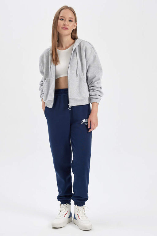 Толстовка на молнии с капюшоном Cool Regular Fit - Defacto фото 2