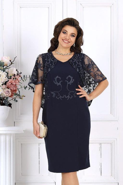 Платье Ninele 7508 синий фото 2