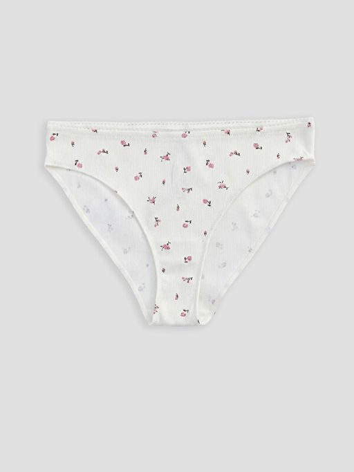 ?i?ekli Bikini K?lot 2li